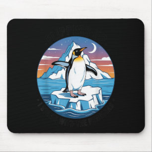 Flippers Up I Stand With The Penguins Mouse Pad