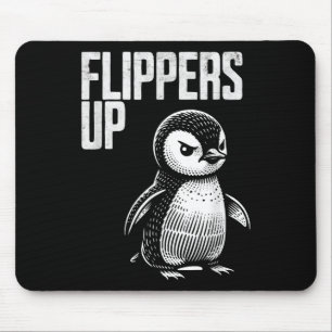 Flippers Up Penguin Resistance Subtle Anti Protest Mouse Pad