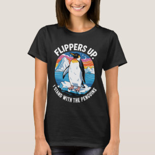 Flippers Up Stand With The Penguins Liberation Day T-Shirt