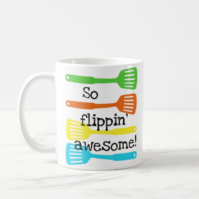 Flippin' awesome Bright kitchen gadgets/flippers Coffee Mug (Left)