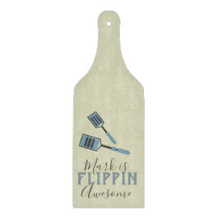 Flippin Awesome Cook Chef Name Cutting Board