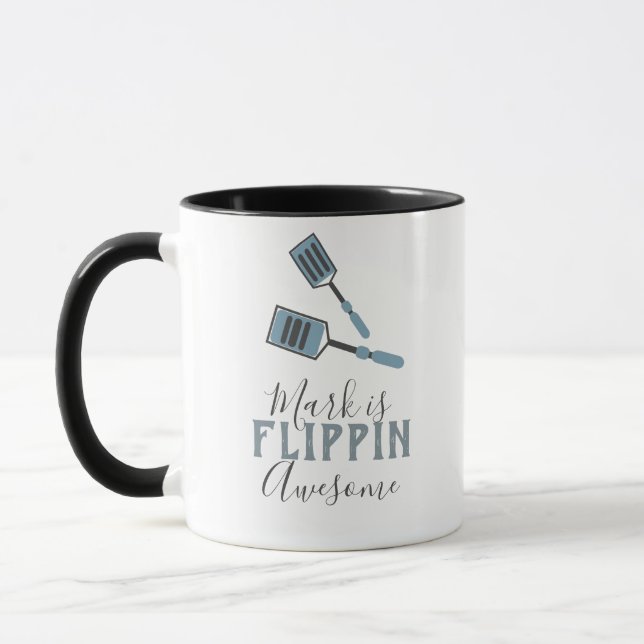 Flippin Awesome Cook Chef Name  Mug (Left)