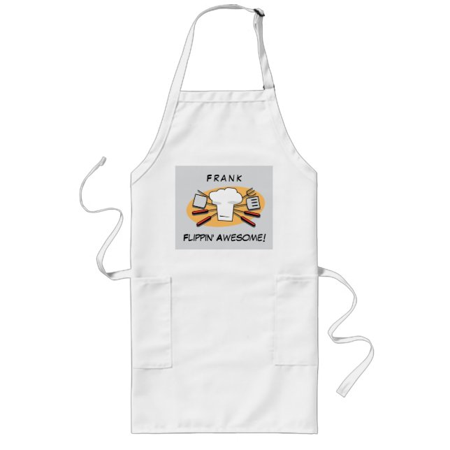 Flippin Awesome Personalised Long Apron (Front)