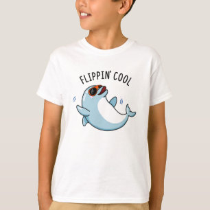 Flippin Cool Funny Dolphin Pun  T-Shirt