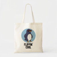 Flippin Cool Funny Penguin Pun 