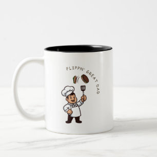 'Flippin' Great Dad' Father's Day Birthday Gift  Two-Tone Coffee Mug