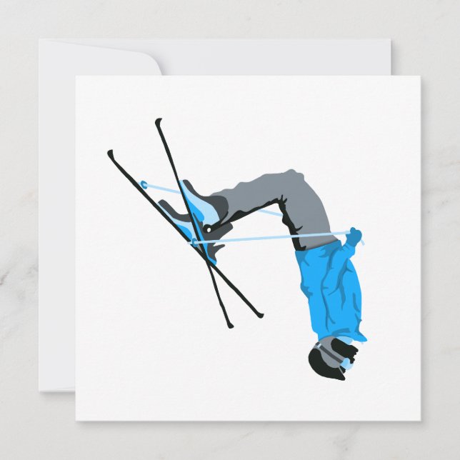 Flippin Out | Ski Backflip Skier Card (Front)