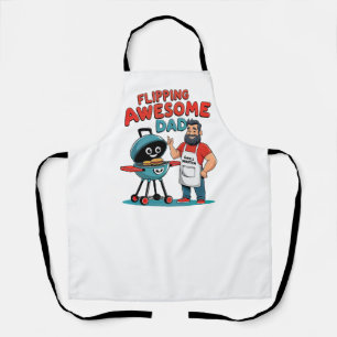 Flipping Awesome Dad Father's Day Funny Apron