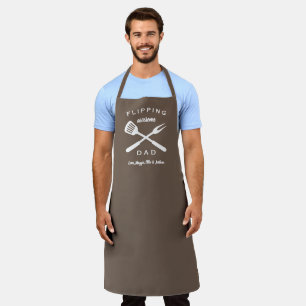 Flipping Awesome Dad Men Gift Personalised Name Apron
