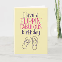 Flipping Fabulous Cute Summer Pun Funny Birthday