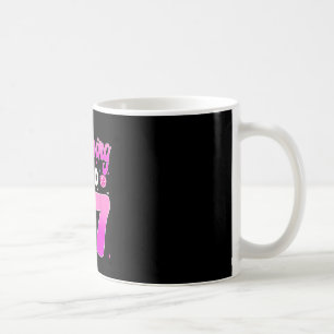 Flipping Into 7 Cheerleader 7th Birthday Girl Chee Coffee Mug