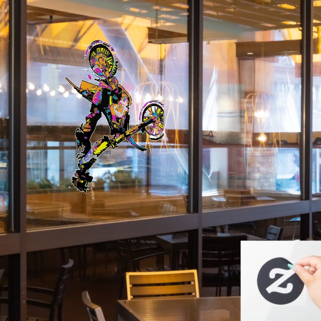Flipping Out! - Freestyle Motocross Stunt (Restaurant Window)
