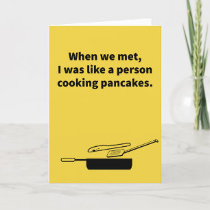 Flipping Pancakes - Anniversary Card