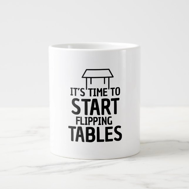 Flipping Tables Mug (Front)