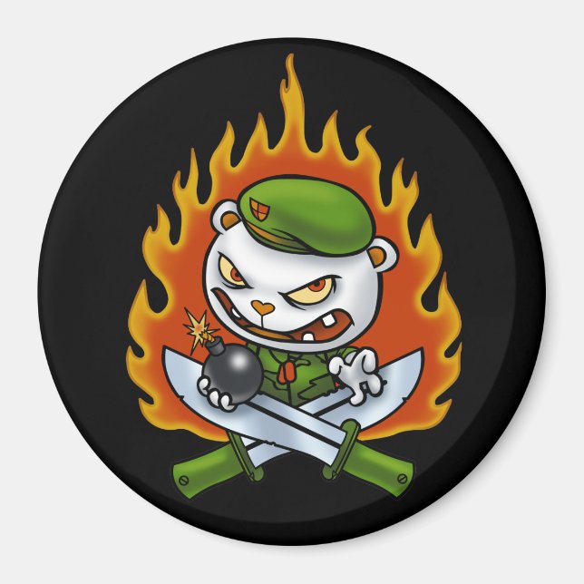 Flippy Flame Tattoo Magnet (Front)