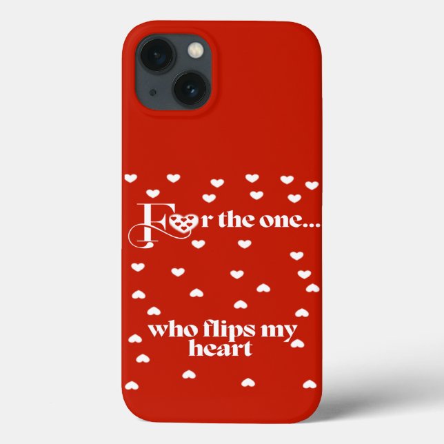 Flips My Heart - Red Case-Mate iPhone Case (Back)