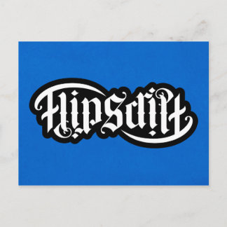 FlipScript Ambigram Notecard Postcard
