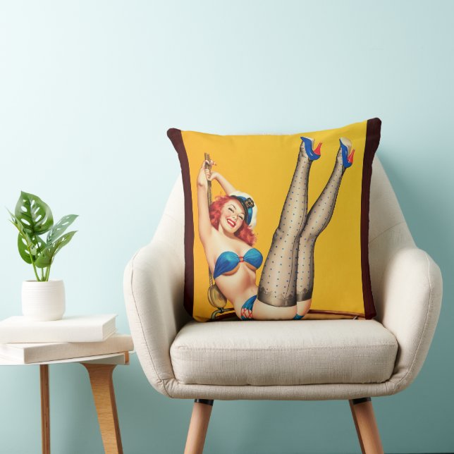 Flirt Pulp Cover by Peter Driben Cushion (Chair)