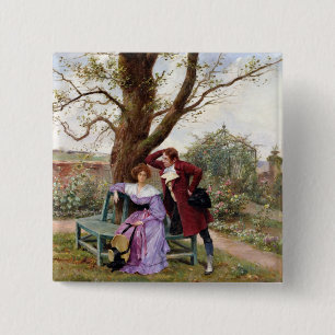 Flirtation 15 Cm Square Badge