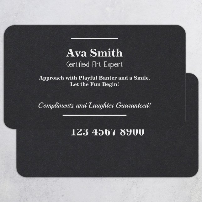 Flirting Charm Business Card (Flirting)