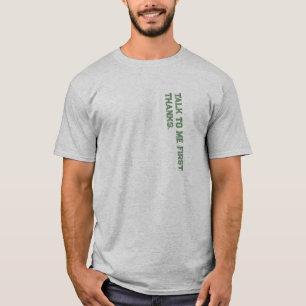 Flirting Introverts Talk to me first Green T-Shirt