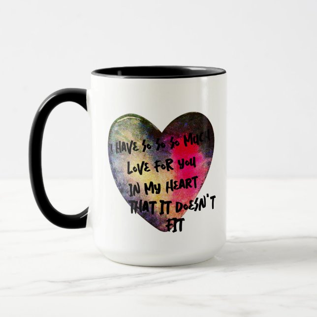 Flirting Quotes love in my Heart Intimate Flirt Mug (Left)