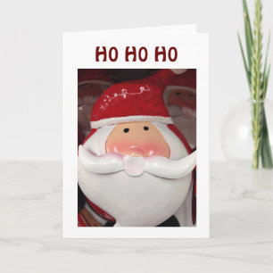 "FLIRTING SANTA" WHAT DO "YOU" WANT FOR CHRISTMAS HOLIDAY CARD