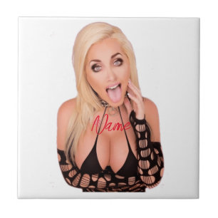 Flirty blonde Thunder_Cove Ceramic Tile