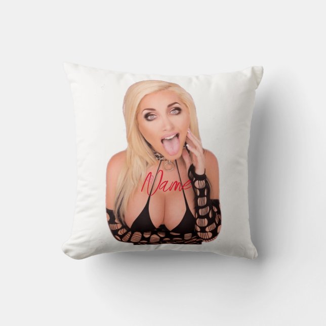Flirty blonde Thunder_Cove Cushion (Front)
