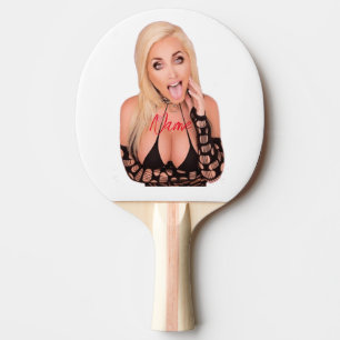 Flirty blonde Thunder_Cove Ping Pong Paddle