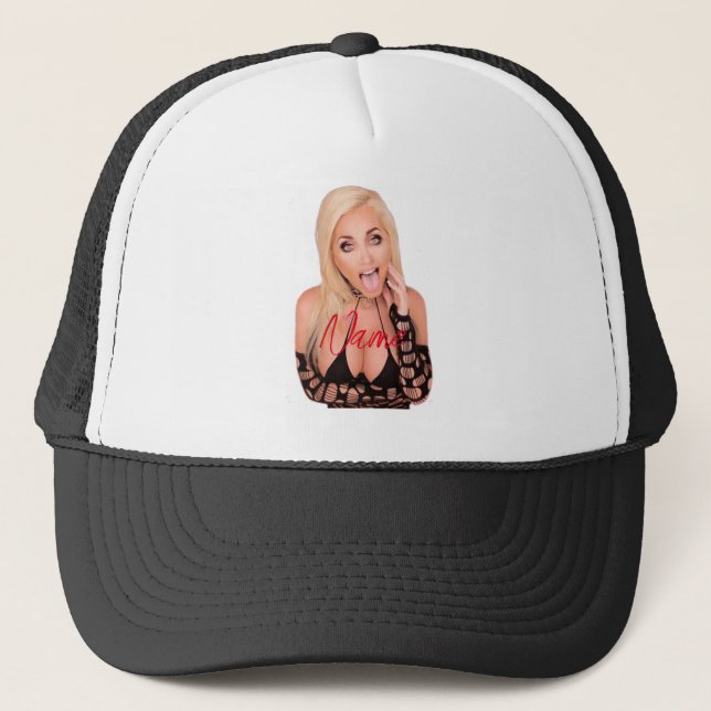 Flirty blonde Thunder_Cove  Trucker Hat (Front)