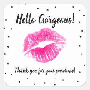 Flirty Fuchsia Thank you Sticker - LipSense