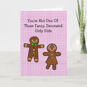 Flirty Gingerbread Man Romantic Card