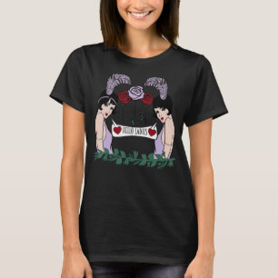 Flirty queer 1920s flapper girls retro lesbian LGB T-Shirt