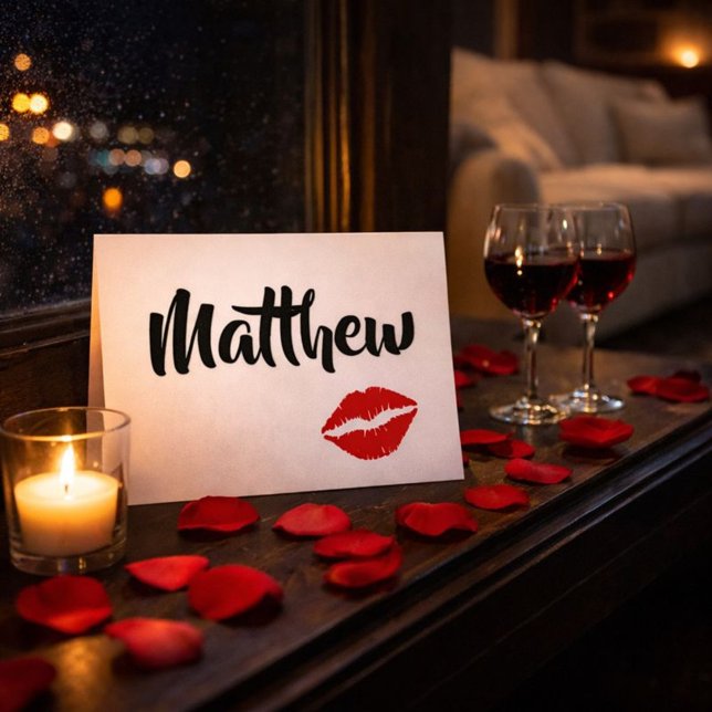 Flirty Red Lips for Your Sweetheart Card (Creator Uploaded)