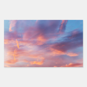 flirty sky rectangular sticker