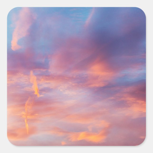 flirty sky square sticker (Front)