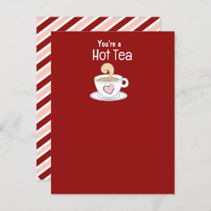 Flirty Tea Pun Cuppa Tea Postcard