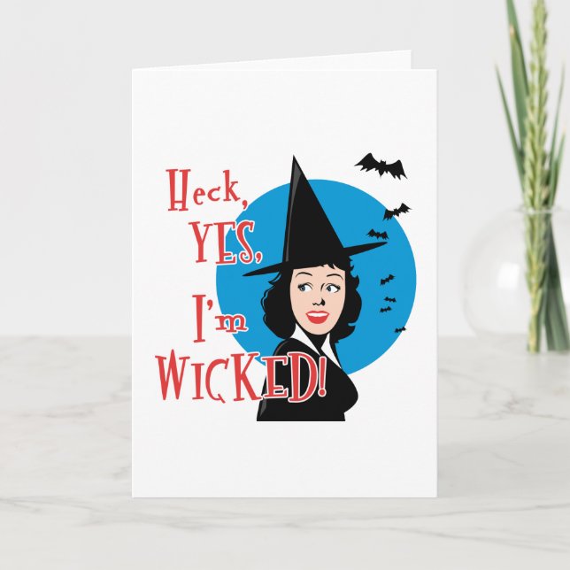 Flirty Wicked Witch Card (Front)