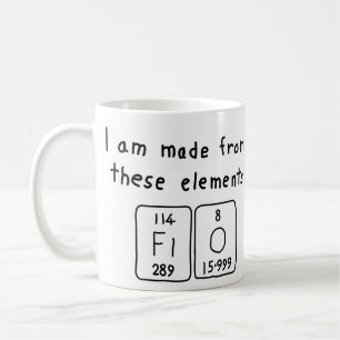 Flo periodic table name mug