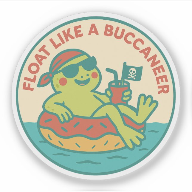 Float Like A Buccaneer Frog (Front)