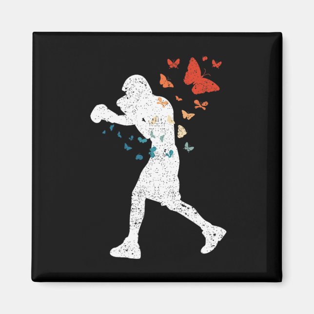 Float Like Butterfly Sting Bee Boxer Love Boxing S Magnet (Front)