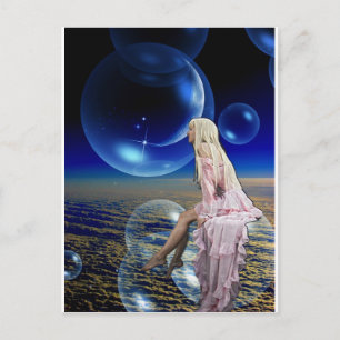FLOAT ME TO THE MOON POSTCARD
