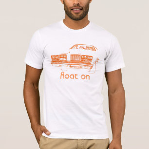 Float On - Orange / White T-Shirt