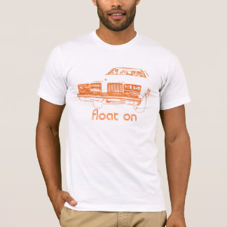 Float On - Orange / White T-Shirt