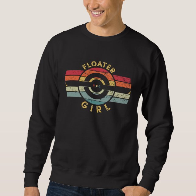 Floater Girl One Wheel Float Electric Skateboard O Sweatshirt (Front)