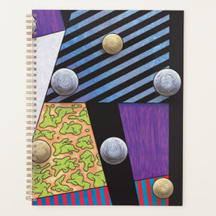 Floaters - Vaporwave Abstract Surrealist Art Planner
