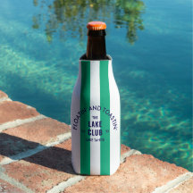 Floatin' And Toastin' The Lake Club Green Stripe