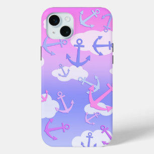 Floating Anchors Colourful Pastel iPhone 15 Mini Case