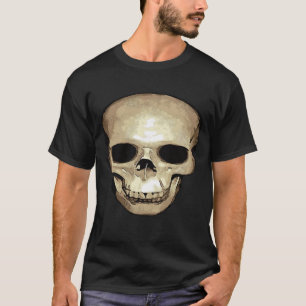 Floating Antique Human Cranium Vector  T-Shirt